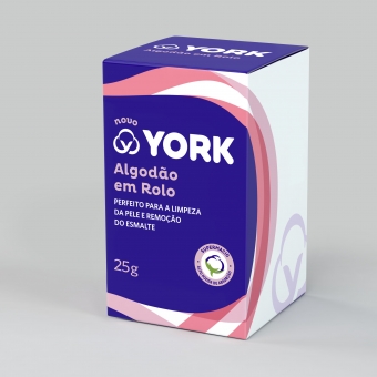 YORK ALGODÃO CX 4X10X25G FLUFFY
