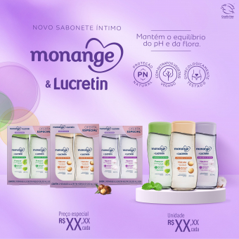 TABLOIDE BOX SABONETE LIQUIDO MONANGE & LUCRETIN
