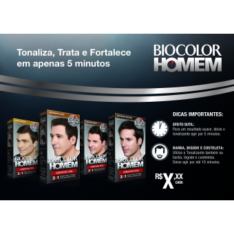 TABLOIDE BIOCOLOR HOMEM - MEIA PAGINA