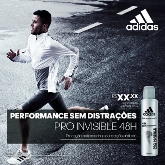 TABLOIDE ADIDAS PRO INVISIBLE MASCULINO - BOX